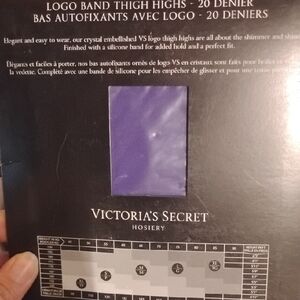 Victoria's Secret Crystal Embellished Thigh Highs in Purple